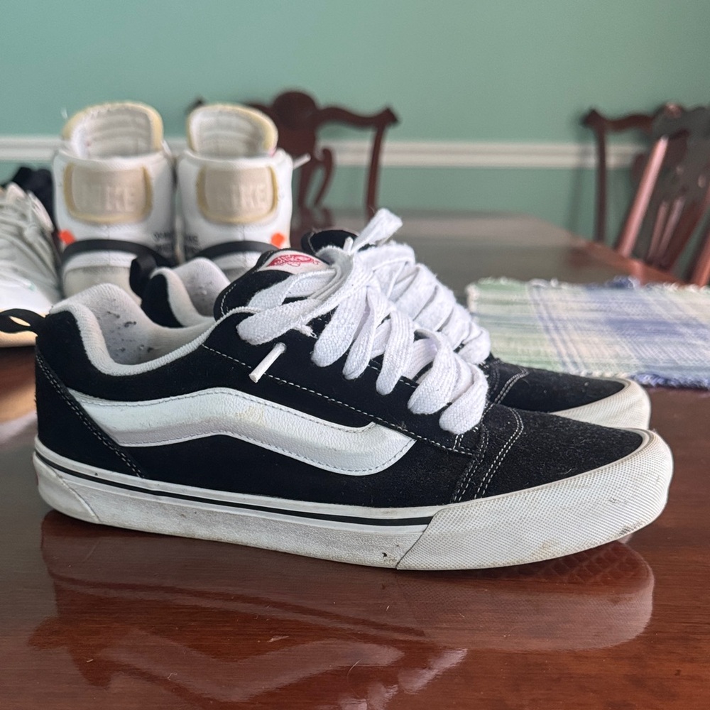 Vans Kids Black and White Sneakers